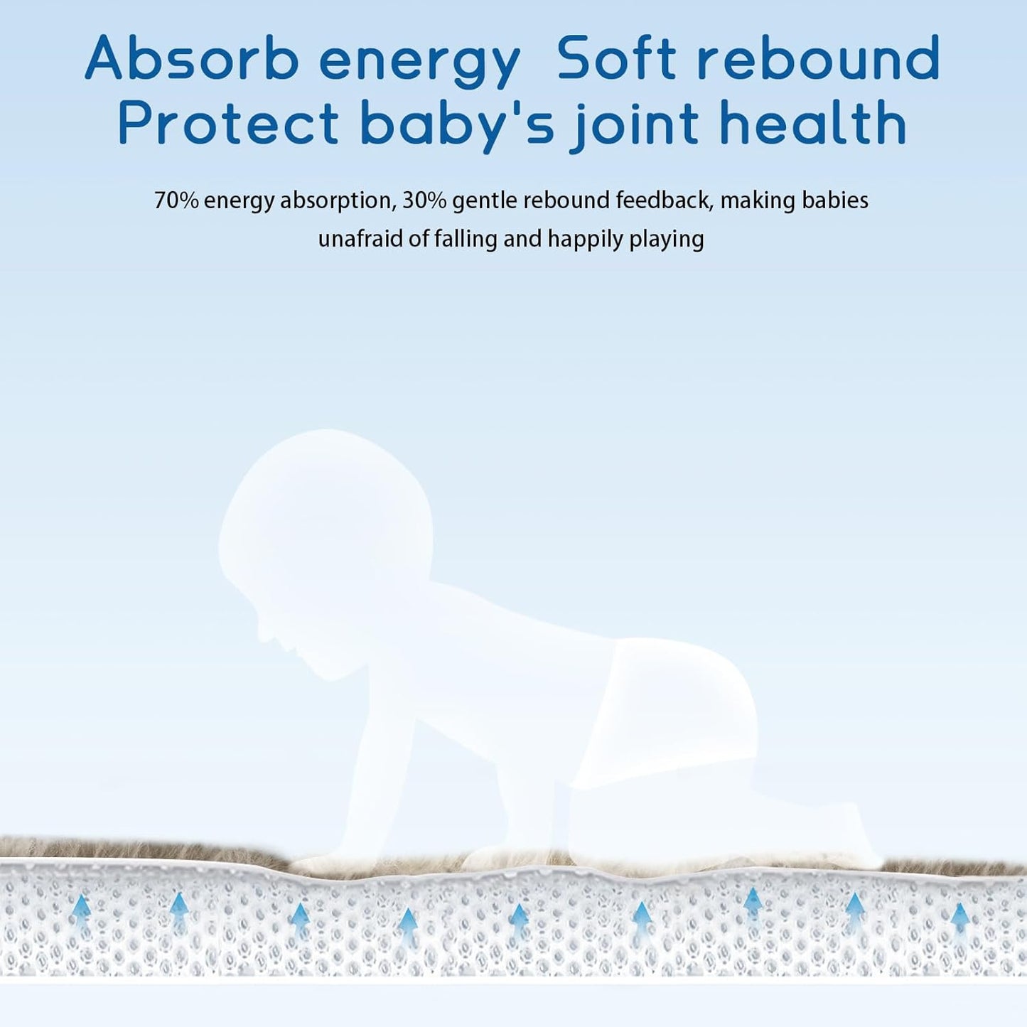 Baby Play Mat for Floor Tummy Time Mat Nursery Rug Muscle Mat Area Rug Playroom Rug Tatami Mat 4'11x3'28" Memory Foam 1.3" Thick Crawling Mat For Babies,Toddlers, Infants, Kids,Floor Mat(Brown)