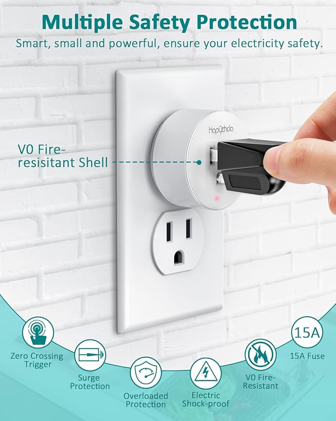 Garbage Disposal Button,Air Switch Garbage Disposal with No Wiring Needed,Garbage Disposal Button with 15A/1500W/4000V Anti-Surge for 500ft RF Range Magnetic Base Smart Plugs