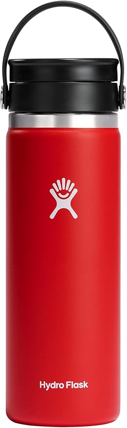 Hydro Flask Stainless Steel Wide Mouth Bottle with Flex Sip Lid and Double-Wall Vacuum Insulation for Coffee, Tea and Drinks