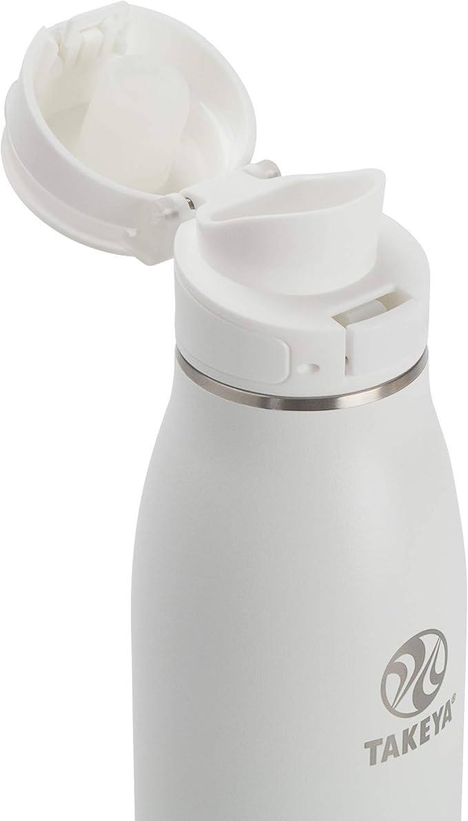 Takeya 17 oz Traveler Stainless Steel Insulated Travel Coffee Mug with Locking Leak Proof Lid, Premium Quality, BPA Free, Arctic