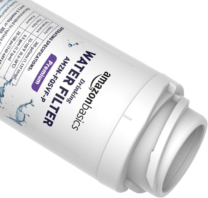 Amazon Basics Replacement GE FQSVF Drinking Water System Filter, 2-Pack, Premium Filtration