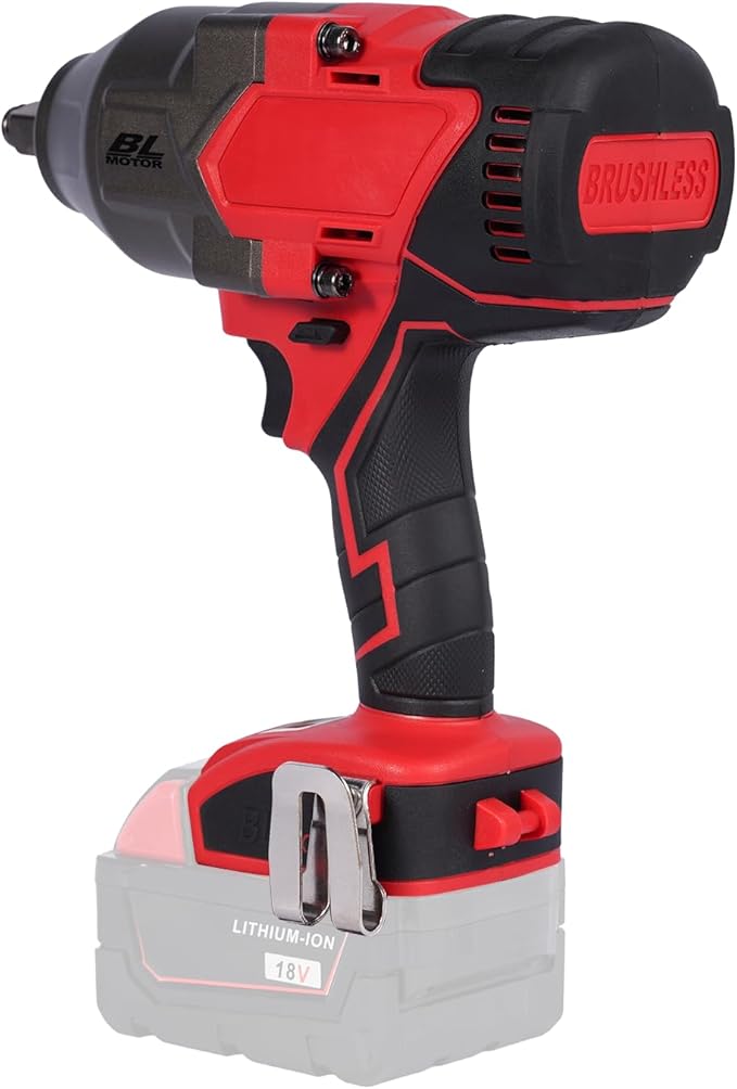 FSYAO 18V 1/2 inch cordless impact wrench-brushless, 1100 ft-lbs(1500Nm) maximum torque, 4-speed adjustment, automatic start and stop.(Main unit only, no battery).