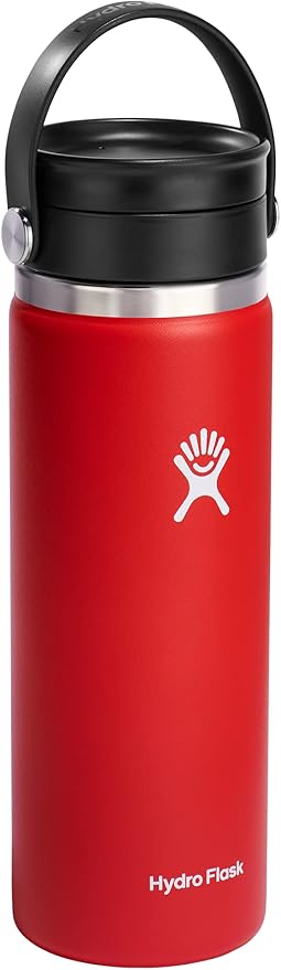 Hydro Flask Stainless Steel Wide Mouth Bottle with Flex Sip Lid and Double-Wall Vacuum Insulation for Coffee, Tea and Drinks