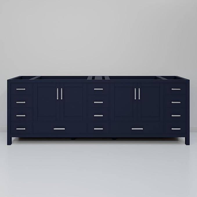 Big Sur 84 in. W X 22 in. D Navy Blue Double Bath Vanity Cabinet Without Countertop