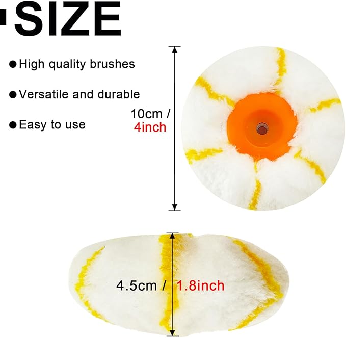 Corner Paint Roller Covers Set, 4 pcs Corner Paint Roller Covers, Corner Roller Replacement Sleeve