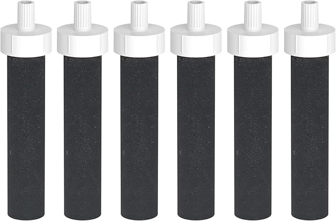 Water Bottle Filter, Replacement for Brita® BB06, Brita Hard Sided, Stainless Steel and Plastic Bottle Filter, 6 Count