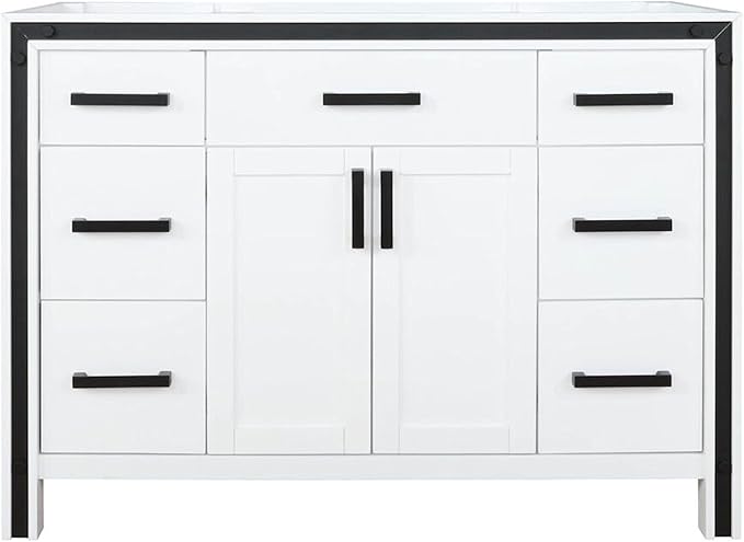 Augustine 48 in. W X 22 in. D White Single Bath Vanity Cabinet Without Countertop