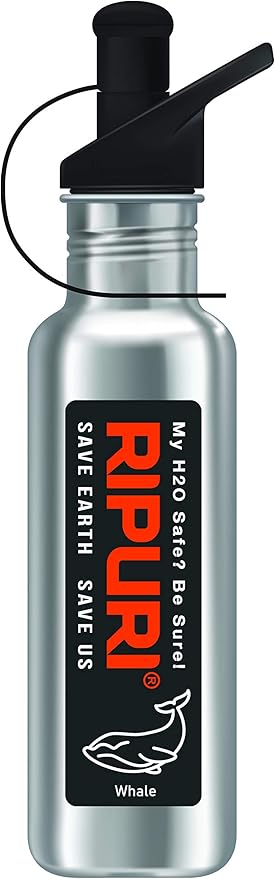 Classic 27oz Filter Bottle Water Bottle stainless steel Camping Hiking Backpacking Outdoor Emergency Whale