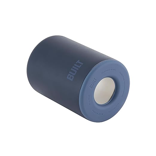 BUILT 12 Ounce Double Wall Stainless Steel K2 Can Chiller Atlantic Blue