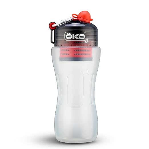 OKO NASA Electro-Adsorption Filtration Technology Water Purification Unit, 500ML, Charcoal