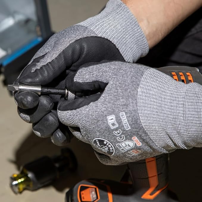 Klein Tools 85515HD 3-Piece Tool Set, Mini-Ratchet, 12-in-1 Impact Stubby Multi-Bit Driver and 5-in-1 SAE Impact Socket Set, Tools for Tight Spaces