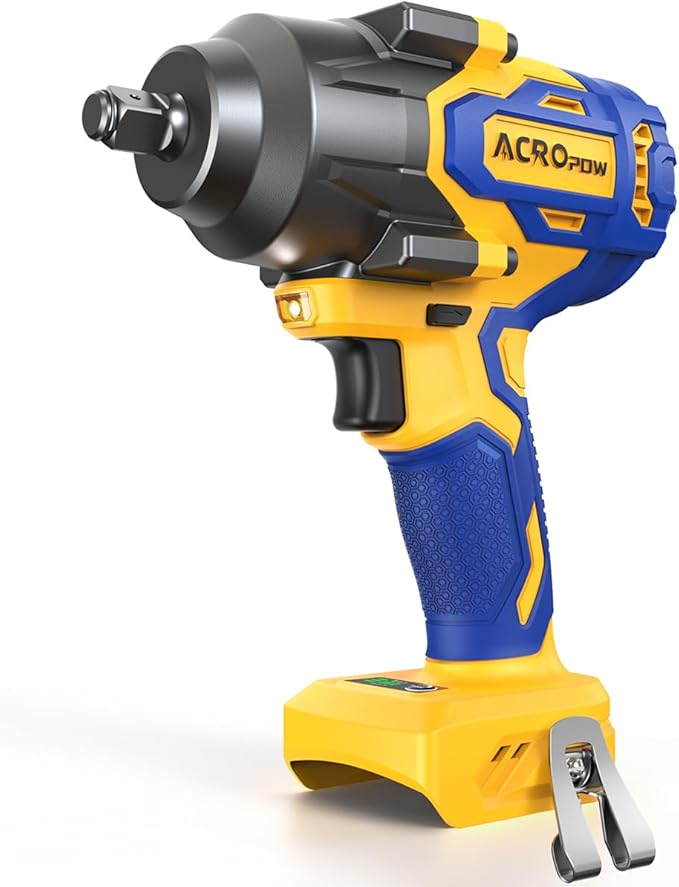 Cordless Impact Wrench Compatible with DEWALT 20V MAX Battery, 1/2 Inch Brushless High Torque Power Impact Gun 665 Ft-lbs(900 N.m) with 3-Mode Speed, LED Light (Bare Tool Only)