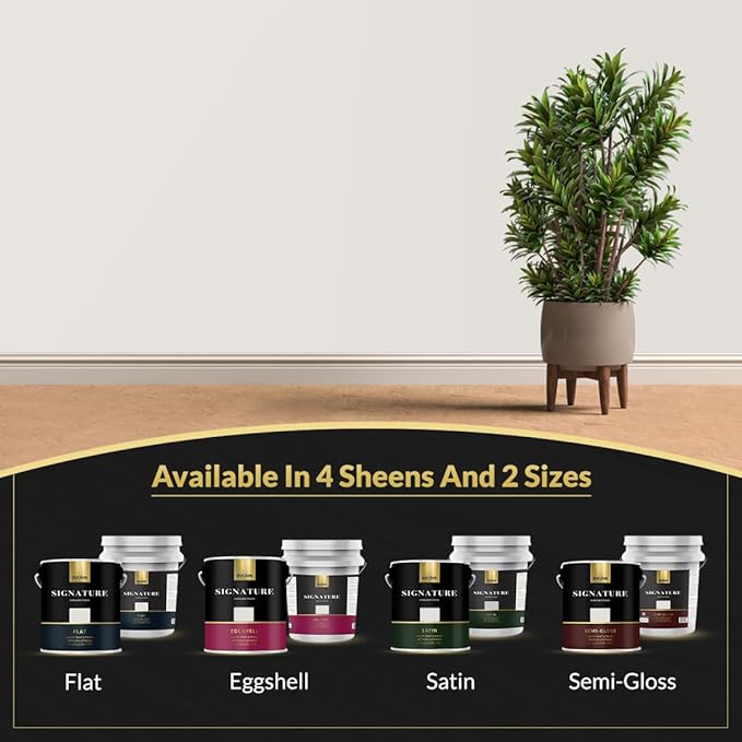 EVOLVE Signature Paint & Primer: Luxury Paint & Primer for Indoor & Outdoor Surfaces, Minimal Odor, Eggshell Sheen (Quicksilver Gray, 5 Gallon)