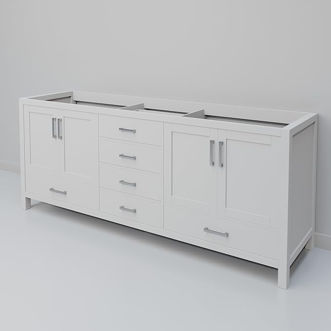 Big Sur 72 in. W X 22 in. D White Double Bath Vanity Cabinet Without Countertop