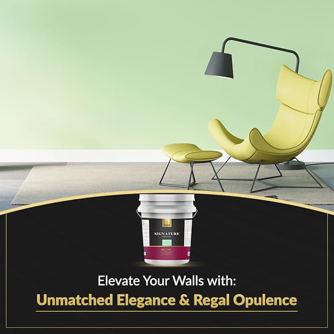 EVOLVE Signature Paint & Primer: Luxury Paint & Primer for Indoor & Outdoor Surfaces, Minimal Odor, Eggshell Sheen (Glass Green, 5 Gallon)