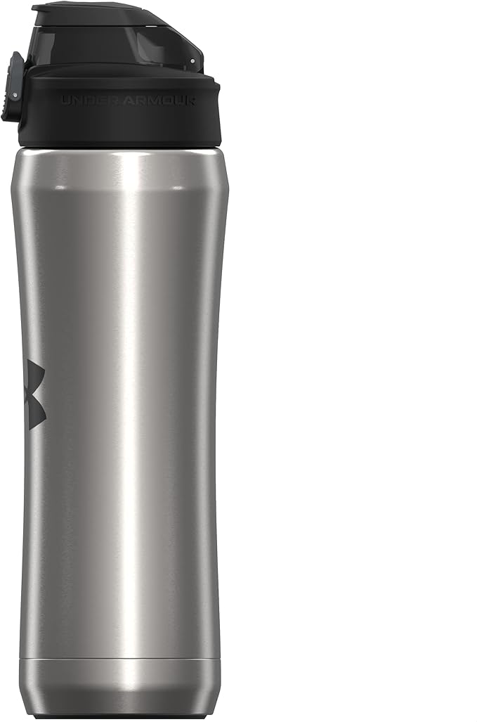 Under Armour 18oz Beyond Stainless Steel Water Bottle, Vacuum Insulated, Self Draining Protective Cap, Leak Proof, For Kids & Adults, All Sports, Gym