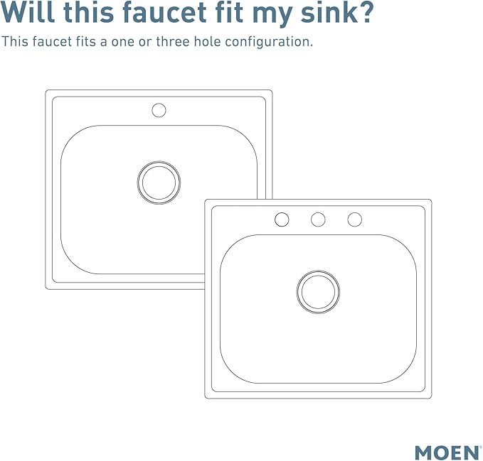 Moen Adler Chrome Motionsense Wave Sensor Touchless One Handle Pulldown Kitchen Faucet Featuring Power Clean, 87233EWC