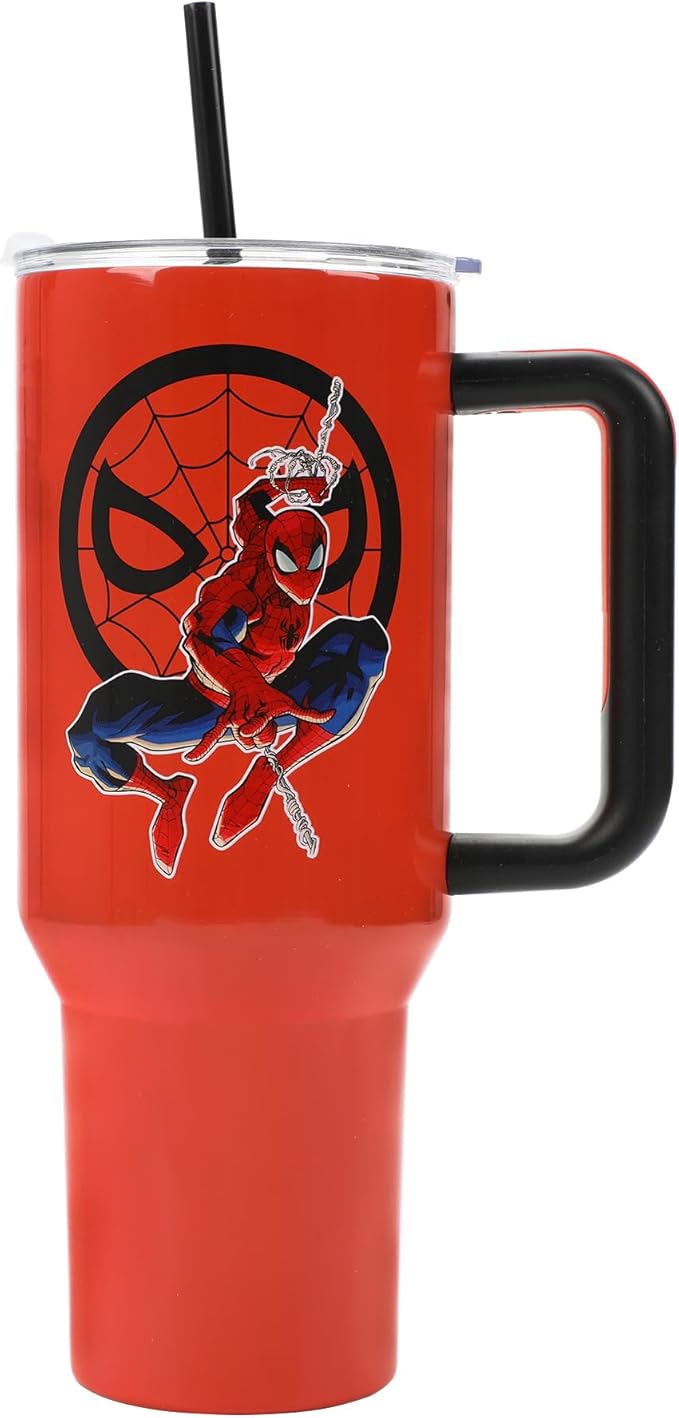 Bioworld Spider-Man 40 Oz Red Stainless Steel Tumbler