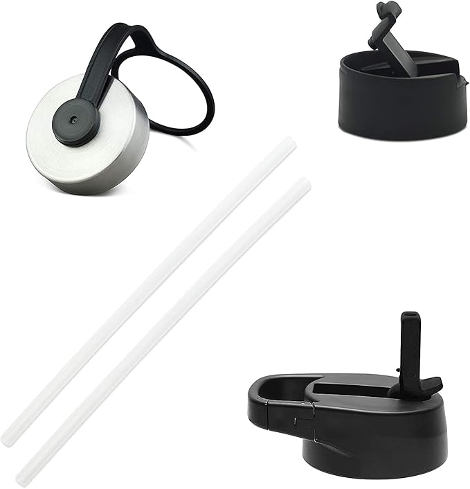 IRON °FLASK Camping & Hiking Hydration Flask, Wide Mouth, 3 Straw Lids, Stainless Steel Outdoor Water Bottle, Double Walled, Insulated Thermos, Metal Canteen - Ocean, 32 Oz