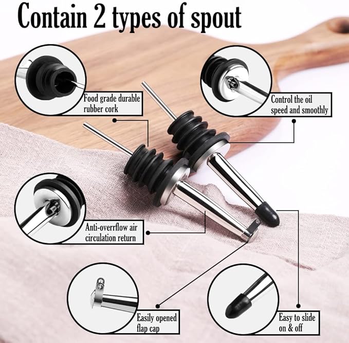 Sweejar Ceramic Olive Oil Dispenser Bottle, Opaque Oil Cruet Protects Oil to Reduce Oxidation, Suitable for Storage Oil, Vinegar, Coffee Syrups & Other Liquids, Pack of 1, 15.5 Fl Oz (White)