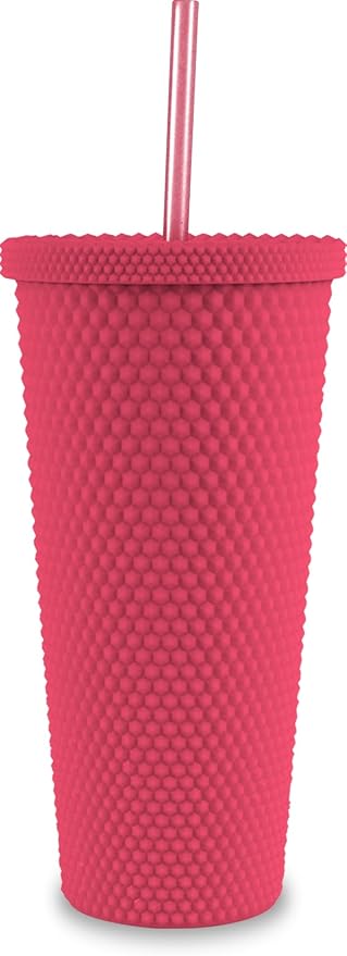 Green Canteen 24oz Double Wall Plastic Matte Studded Tumbler