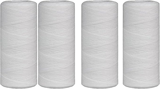 CFS – Large Capacity Sediment Water Filter Cartridge Compatible with Campbell HDSC5 Models – Removes Bad Taste – Whole House Replacement Filter Cartridge – 5 Micron – 9 3/4" Cartridge (4 Pack)