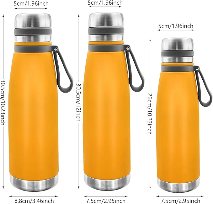 22oz Thermos for Hot and Cold Drinks, Coffee Thermos Water Bottle, Wide Mouth Thermal Cups- Leakproof Stainless Steel Insulated Thermos - Commute, Travel, and Picnic Friendly