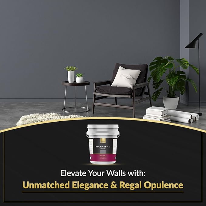 EVOLVE Signature Paint & Primer: Luxury Paint & Primer for Indoor & Outdoor Surfaces, Minimal Odor, Eggshell Sheen (Gunmetal Gray, 5 Gallon)