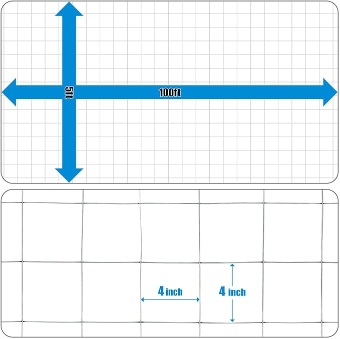 Fencer Wire Welded Wire Fence 12.5 Gauge, Galvanized Welded Fence Wire Roll, Mesh Size 4-Inch x 4-Inch, Hog Wire Fencing Cage, Multiple Use for Home Improvement & Animals Enclosure (5ft. x 100ft.)