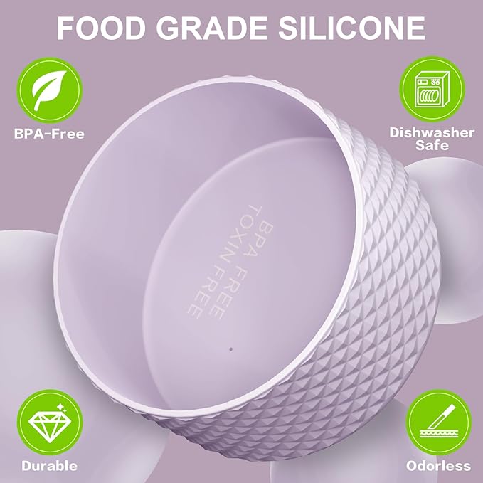 Silicone Boot for Owala Water Bottle 24 oz 32 oz 40 oz, Anti-Slip Protective Sleeve for FreeSip/Twist/Flip Stainless Steel Water Bottles Accessories