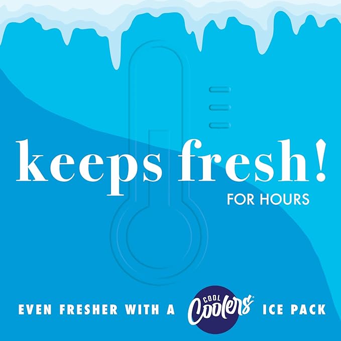 Fit & Fresh Large Merlot Stripe Insulated Cooler Bag, 1120 Cu In