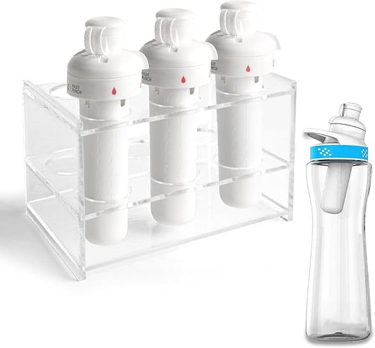 Sip Flavor Stable Cartridge Holder ,Acrylic Flavor Sip Safe Case Organizer with 6 Holes,Fip Sip Stand Organizer Cartridge