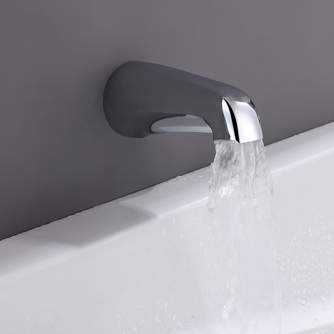 3 Handle Tub Shower Faucet Set, Bathtub Shower Faucet With Tub Spout Chrome Tub and Shower Trim Kit with Valve