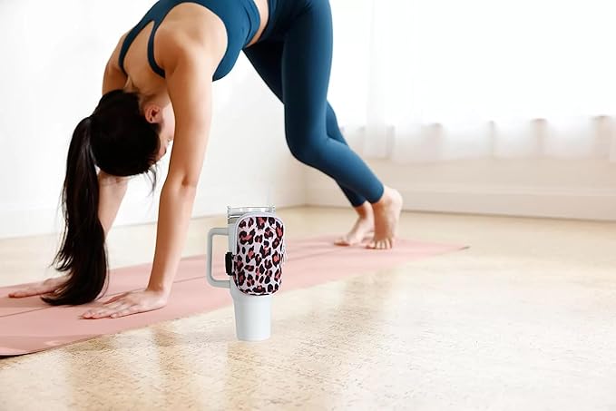 Set of 2 Water Bottle Pouch for Stanley Accessories 40 oz & 20oz 30oz,Compatible with Kinds of Tumbler,Gym Tumbler Cup for Women Storage Sleeve Pocket for Walking, Running, Sports