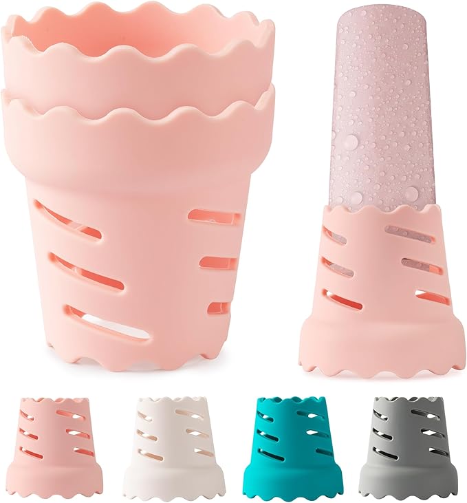 Bottle Drying Rack, Silicone Handy Faster Dryer for Water Bottle, Wine Glass, Coffee Mug, Tumbles Travel-Friendly Full Air Drying Rack, Stackable Space Saving