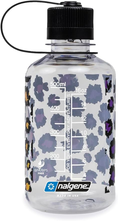 Nalgene Sustain Tritan BPA-Free Water Bottle Made with Material Derived from 50% Plastic Waste, 16 OZ, Narrow Mouth