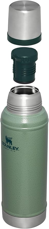 Stanley Classic Vacuum Insulated Wide Mouth Bottle -BPA-Free 18/8 Stainless Steel Thermos for Cold & Hot Beverages