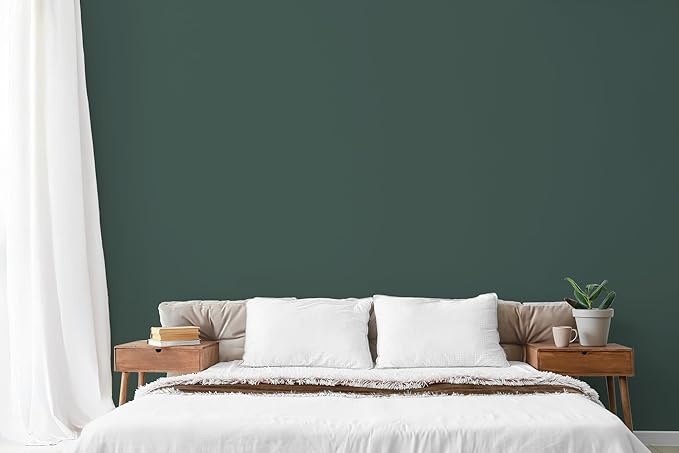 EVOLVE Paint & Primer: Environment-friendly, Low Sheen with One-coat Coverage for Interior & Exterior surfaces (Green Pine, 1-Gallon)