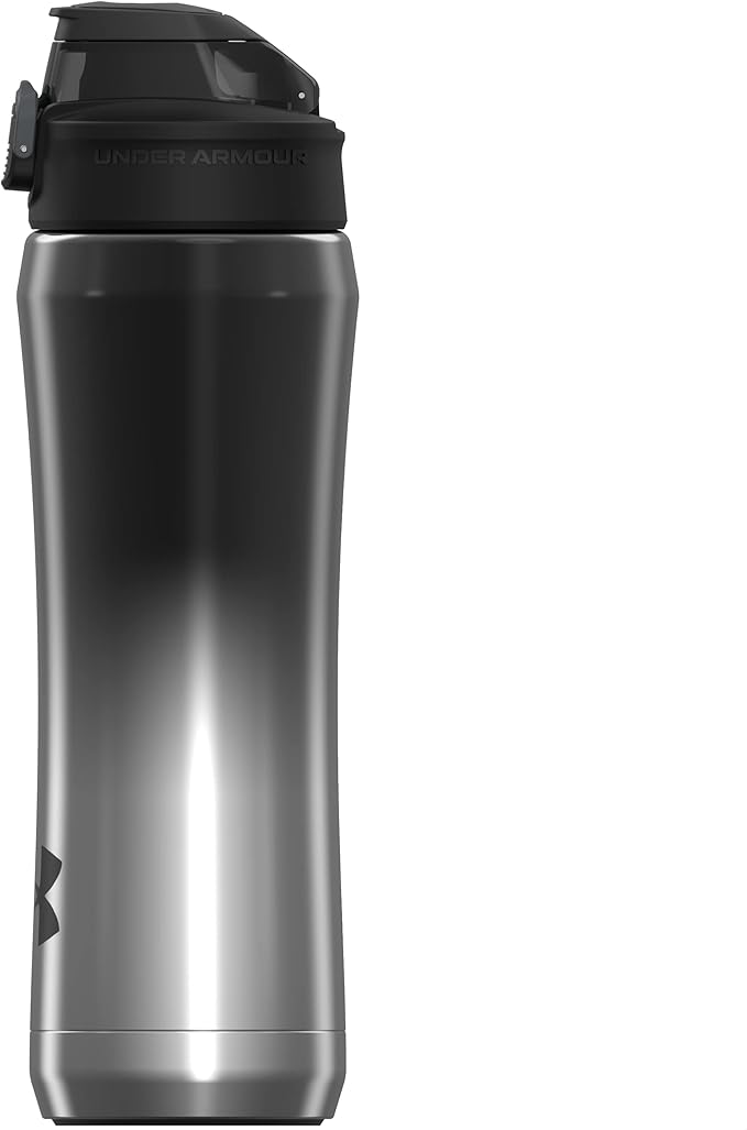 Under Armour 18oz Beyond Stainless Steel Water Bottle, Vacuum Insulated, Self Draining Protective Cap, Leak Proof, For Kids & Adults, All Sports, Gym