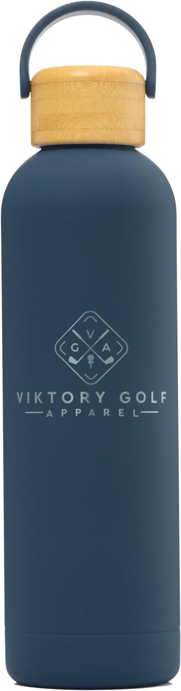 Premium, Double-Walled, Vacuum Sealed, Insulated Water Bottle - 25 oz (750 ml) with Carry Handle (Admiral Blue)