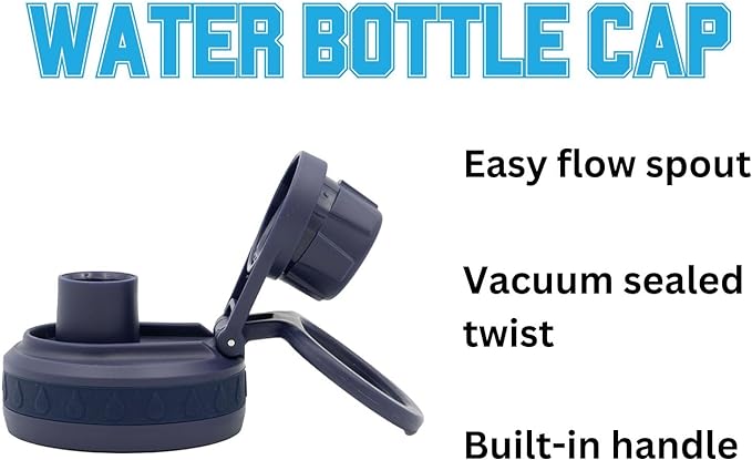 Michigan Go Blue Water Bottle - Navy Double Walled Stainless Steel 24 oz Keeps Drinks Cold or Hot