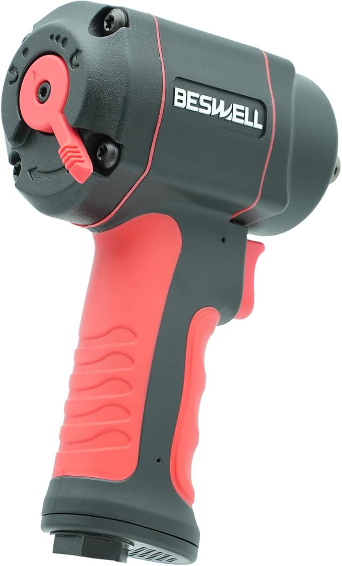 BESWELL-1/2" PRO level Stubby Size Jumbo Hammer Air Impact Wrench-BW-112F3N 1200N.M /885Ft.lbs Max Loosen torque