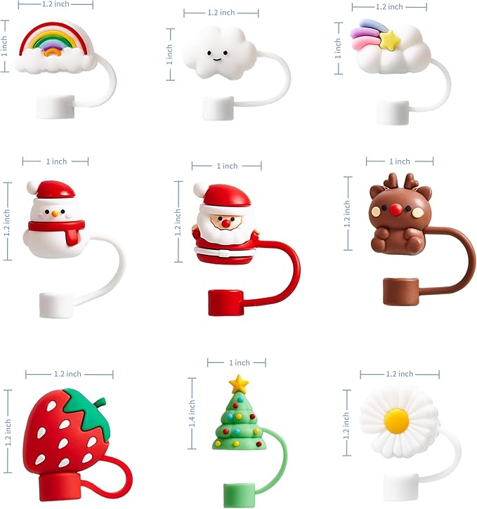 For Hydro Flask Tumbler Straw Lid, 3PCS Straw Cover for Hydro Flask Water Bottles, Silicone Straw Cap for Hydro Flask Cups, Silicone Accessories for Hydro Flask Stainless Steel Tumbler 32Oz 40Oz