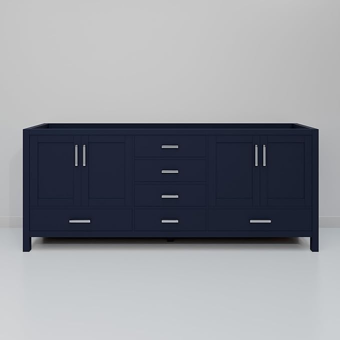 Big Sur 72 in. W X 22 in. D Navy Blue Double Bath Vanity Cabinet Without Countertop
