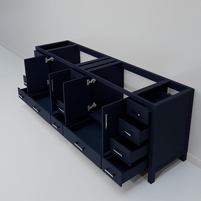 Big Sur 84 in. W X 22 in. D Navy Blue Double Bath Vanity Cabinet Without Countertop