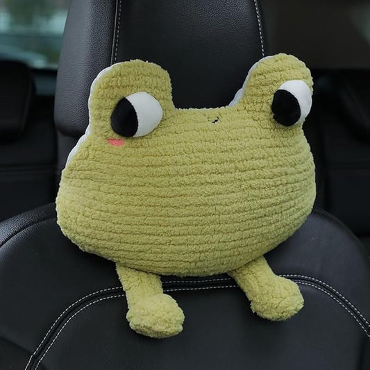 Frog-Shaped Car Headrest Neck Pillow - Drive in Style and Support-Frog Neck Pillow- 1 PCS