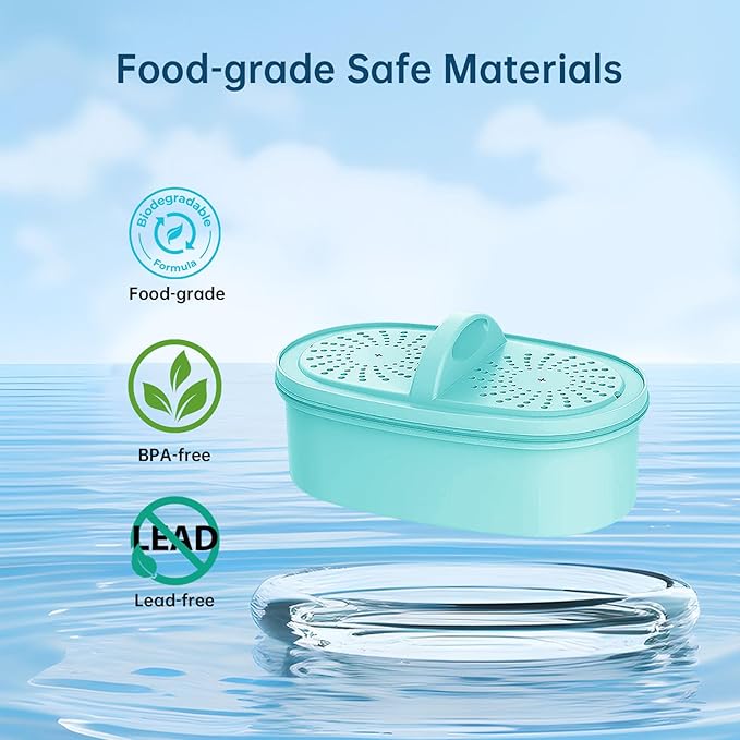 Replacement Alkaline Filters for All Waterdrop® Pitcher Filtration System, Fits Waterdrop® WD-PF-AL, Reduces PFAS, PFOA/PFOS, Chlorine, Last Up to 3 Months or 200 Gallons (Pack of 3)