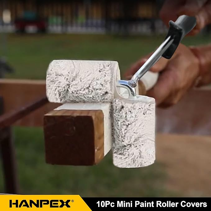 10-Pack Paint Roller Covers,2.4-inch Roller Naps for Flawless Painting – Home & DIY Use