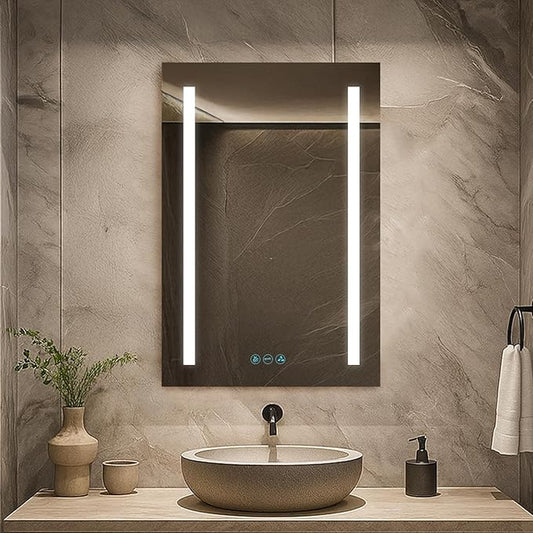 Blossom LED Medicine Cabinet Mirror for Bathroom, 20x32 Inch | Lighted Medicine Cabinet with Mirror | Recessed or Surface Makeup Mirror, Anti-Fog, 3 Color Dimmable | P1(M)-20-Right Hinge