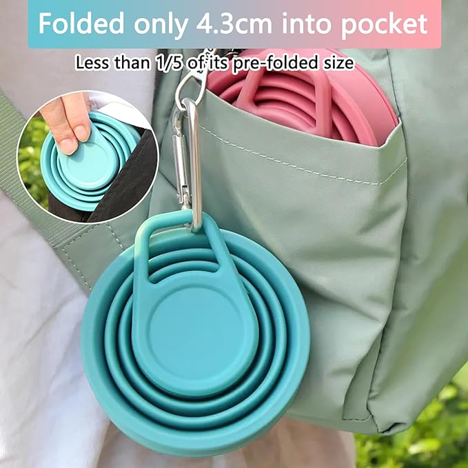 Tokhan Collapsible Silicone Water Bottle with Leak-Proof Valve - Reusable, BPA-Free, 17.6 oz/500 ml Capacity, Durable and Innovative Design - Perfect for Travel and Outdoor Activities (Drak Blue)